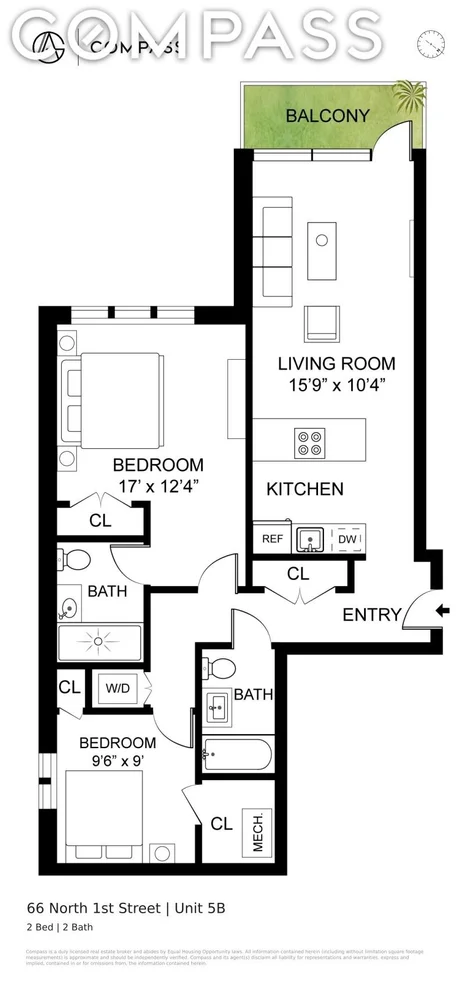 Unit for sale at 66 N 1st Street, Brooklyn, NY 11249