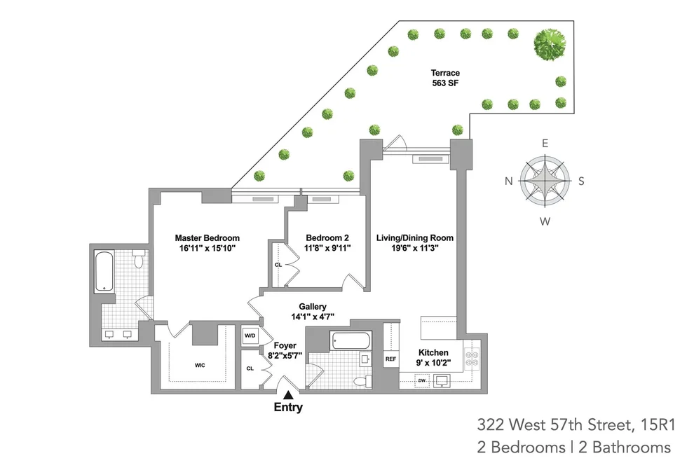 Unit for sale at 322 W 57TH Street, Manhattan, NY 10019