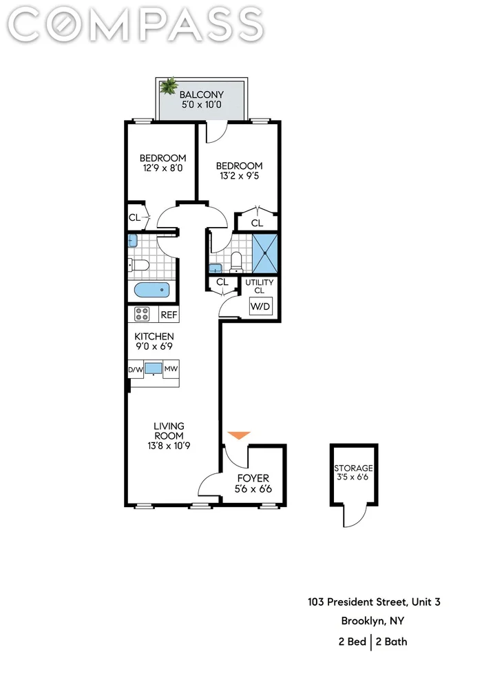 Unit for sale at 103 President Street, Brooklyn, NY 11231