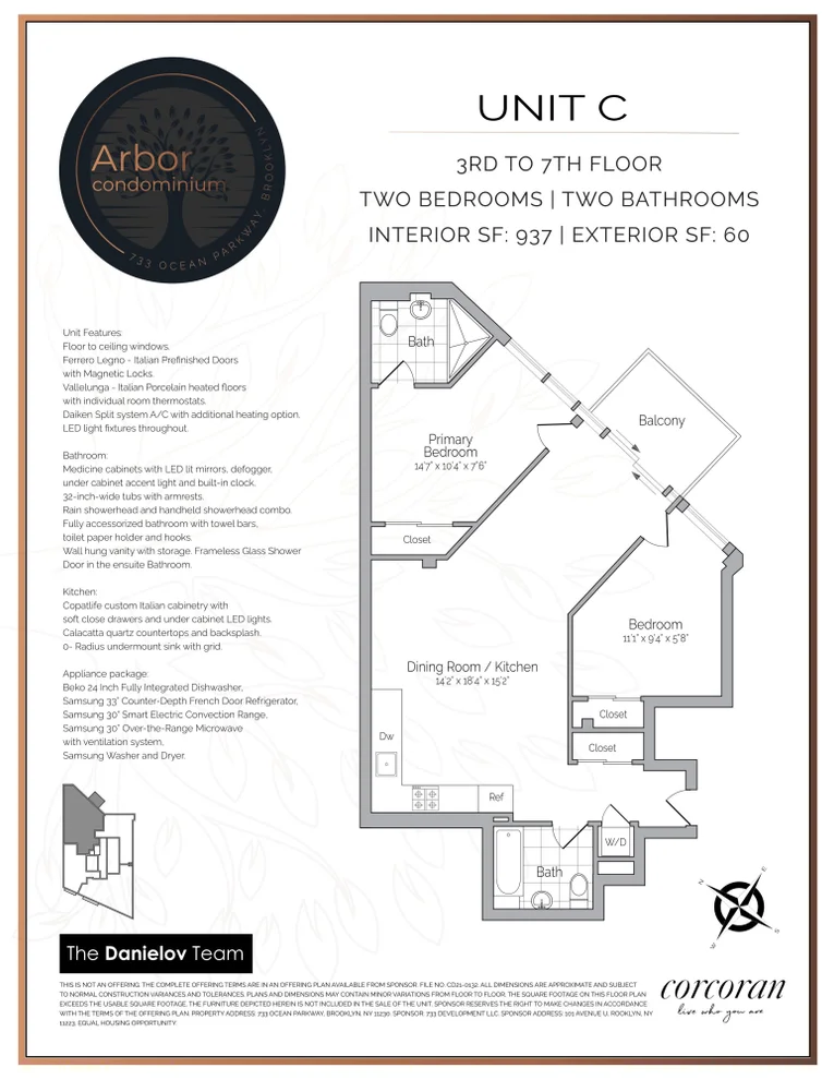 Unit for sale at 733 OCEAN Parkway, Brooklyn, NY 11230