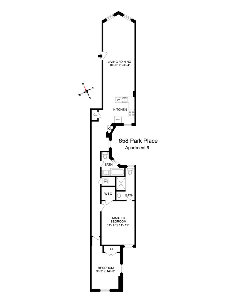 Unit for sale at 658 PARK Place, Brooklyn, NY 11216