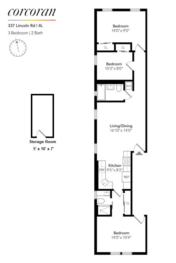 Unit for sale at 337 LINCOLN Road, Brooklyn, NY 11225