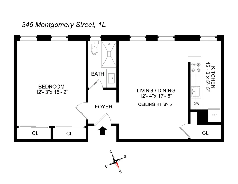 Unit for sale at 345 MONTGOMERY Street, Brooklyn, NY 11225