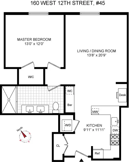 Unit for sale at 160 W 12TH Street, Manhattan, NY 10011