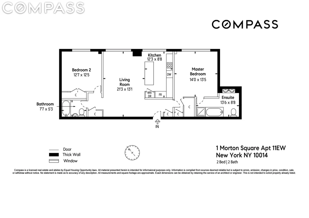 Unit for sale at 1 Morton Square, Manhattan, NY 10014