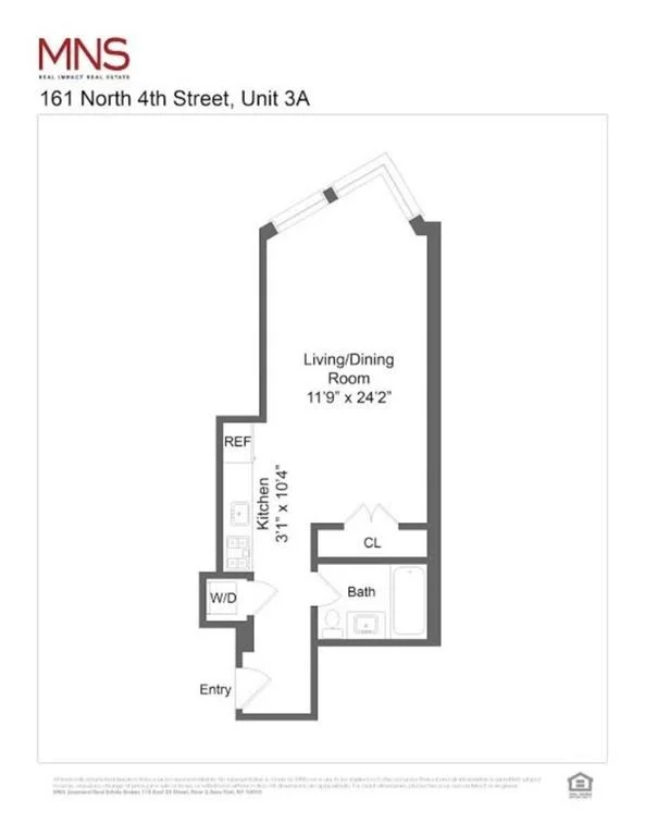Unit for sale at 161 N 4th Street, Brooklyn, NY 11211