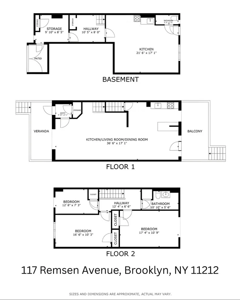 Unit for sale at 117 REMSEN Avenue, Brooklyn, NY 11212