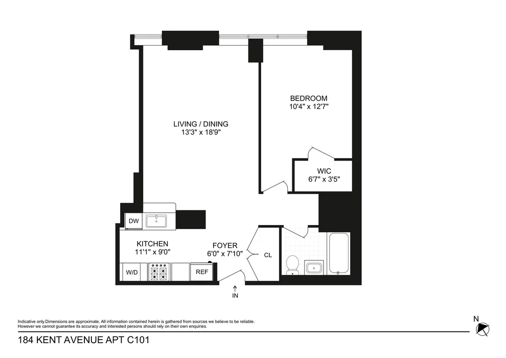Unit for sale at 184 KENT Avenue, Brooklyn, NY 11249