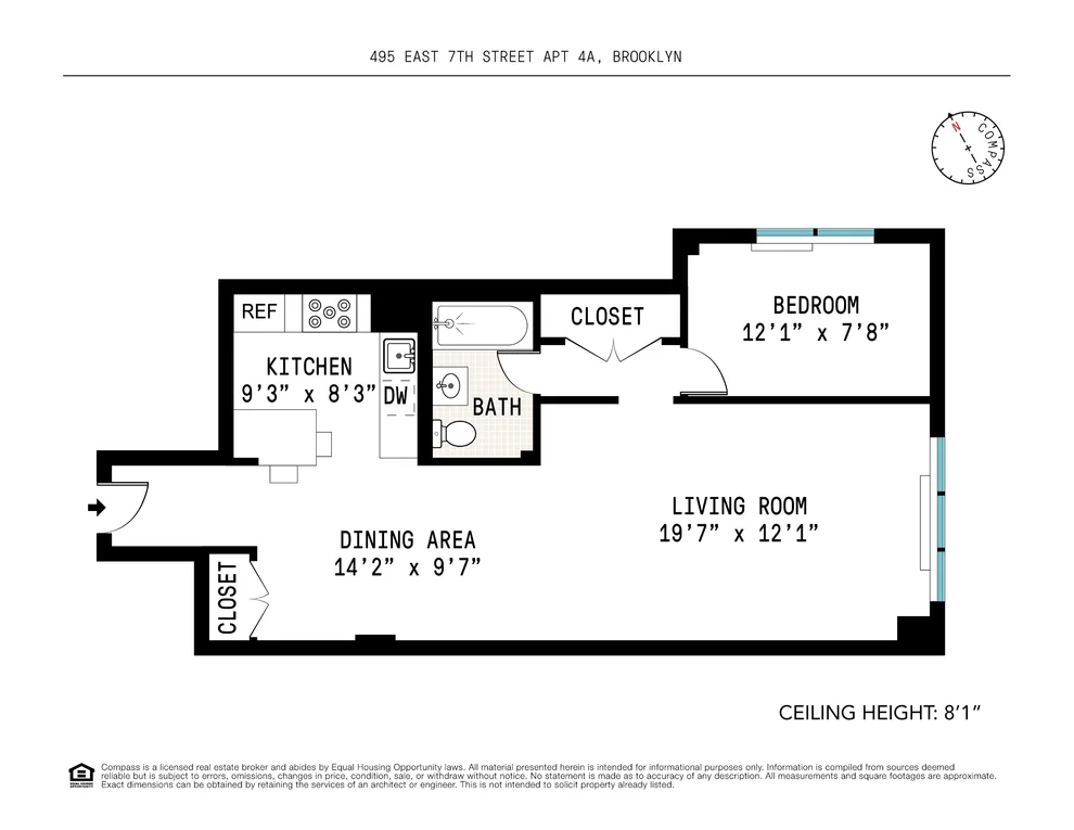 Unit for sale at 495 E 7th Street, Brooklyn, NY 11218