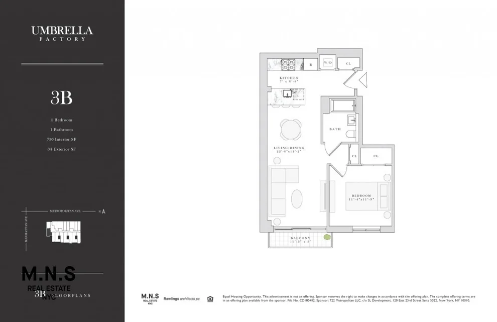 Unit for sale at 710 Metropolitan Avenue, Brooklyn, NY 11211