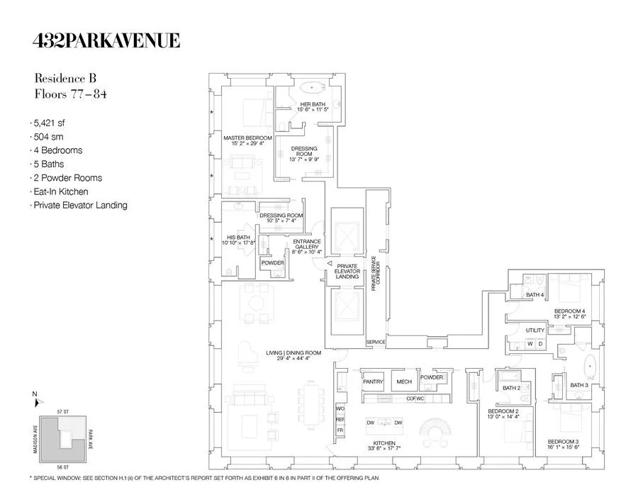 Unit for sale at 432 Park Avenue, Manhattan, NY 10022