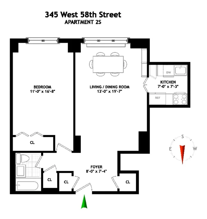 Unit for sale at 345 W 58TH Street, Manhattan, NY 10019