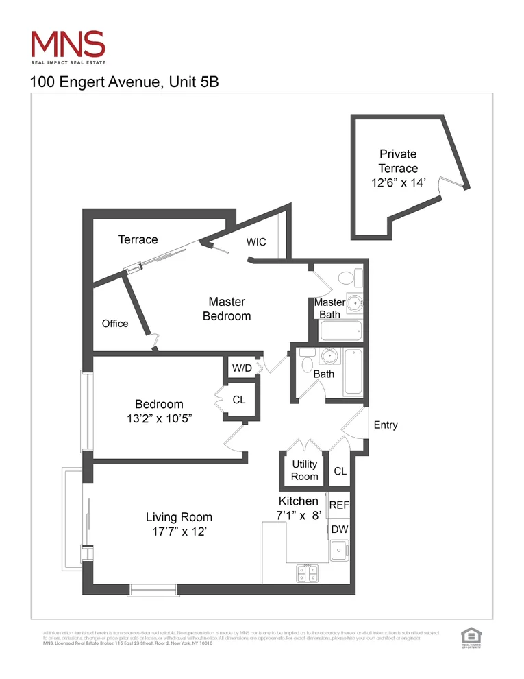 Unit for sale at 100 Engert Avenue, Brooklyn, NY 11222