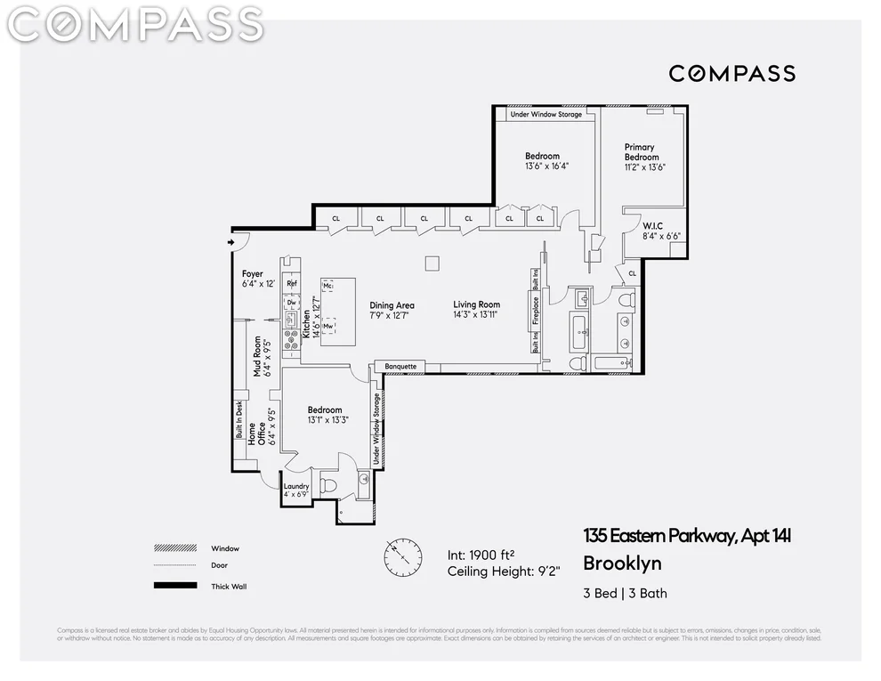 Unit for sale at 135 Eastern Parkway, Brooklyn, NY 11238