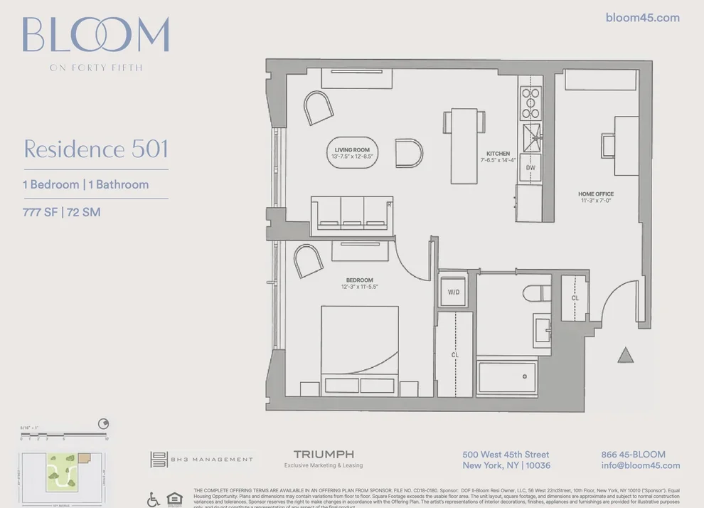 Unit for sale at 500 W 45th Street, Manhattan, NY 10036