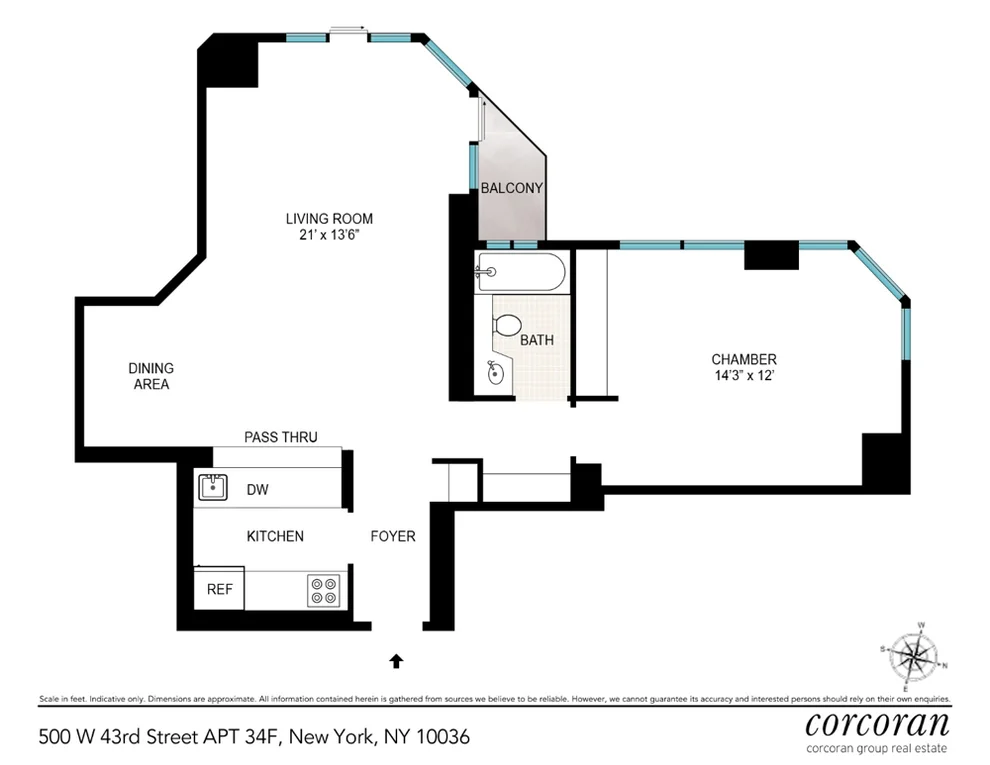 Unit for sale at 500 W 43RD Street, Manhattan, NY 10036