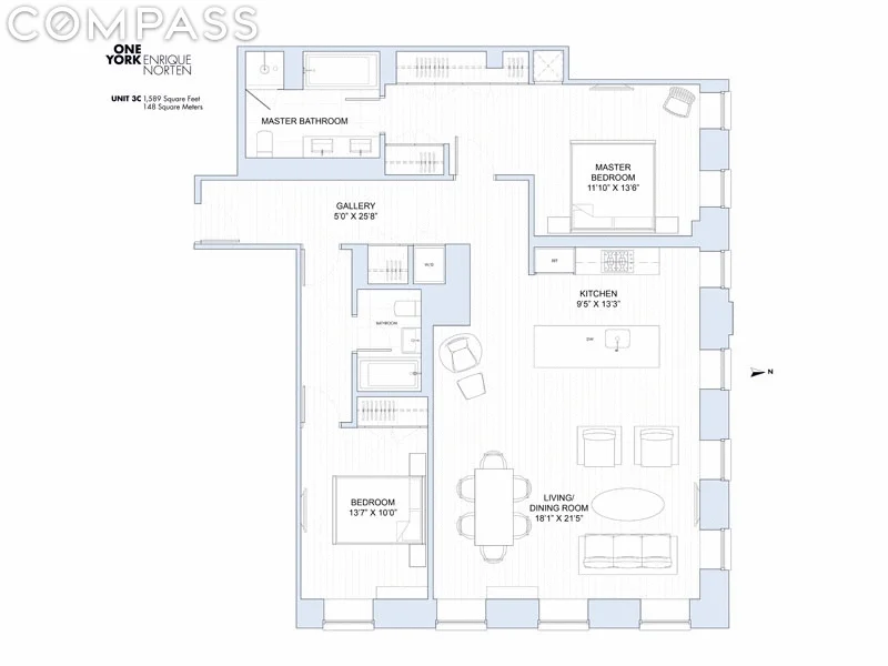 Unit for sale at 1 York Street, Manhattan, NY 10013