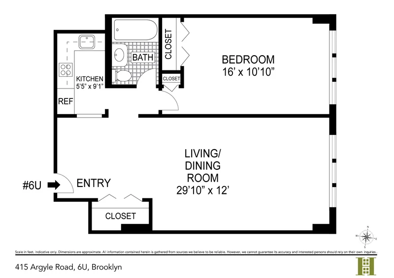 Unit for sale at 415 ARGYLE Road, Brooklyn, NY 11218
