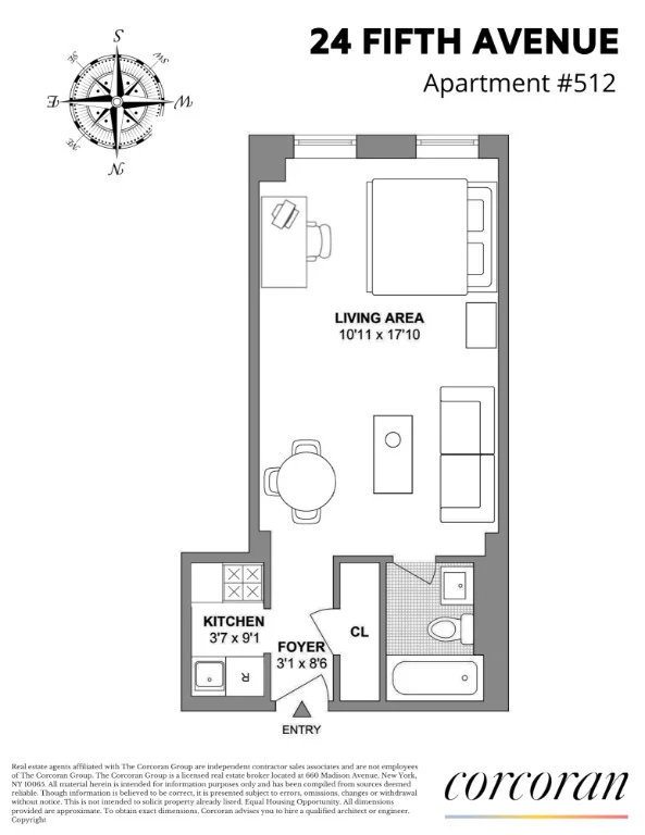 Unit for sale at 24 5TH Avenue, Manhattan, NY 10011