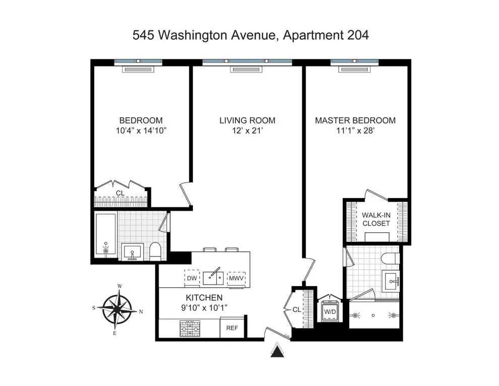 Unit for sale at 545 WASHINGTON Avenue, Brooklyn, NY 11238