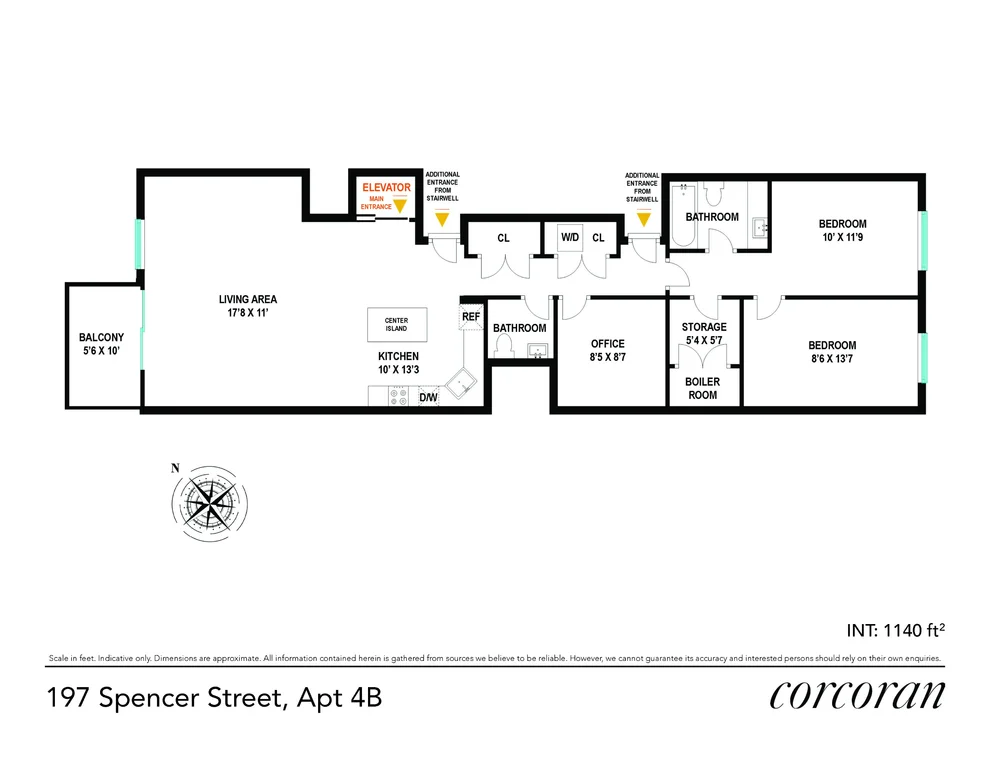 Unit for sale at 197 SPENCER Street, Brooklyn, NY 11205