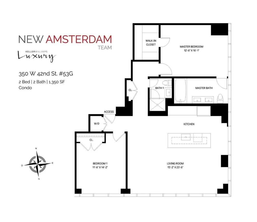 Unit for sale at 350 W 42nd Street, Manhattan, NY 10036