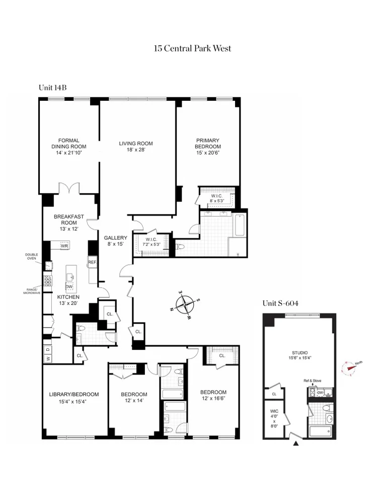 Unit for sale at 15 CENTRAL Park W, Manhattan, NY 10023