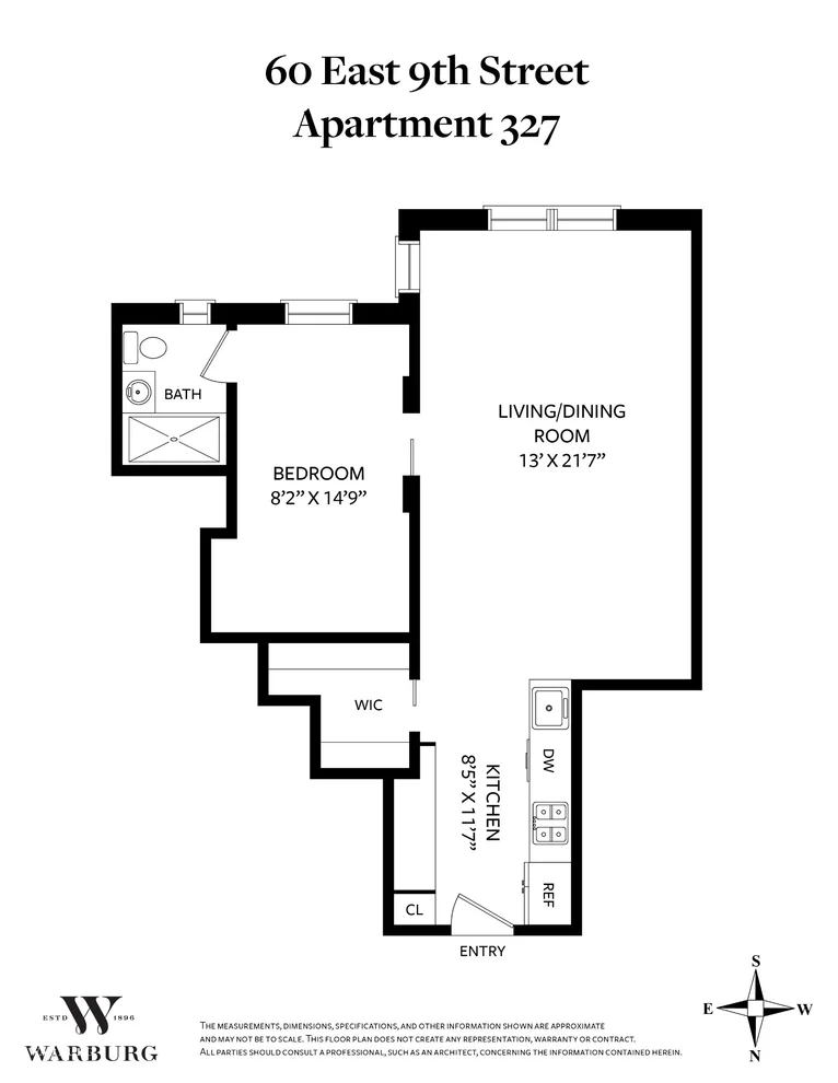 Unit for sale at 60 E 9TH Street, Manhattan, NY 10003