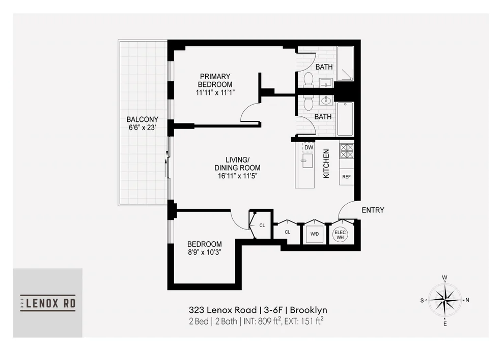 Unit for sale at 323 LENOX Road, Brooklyn, NY 11226