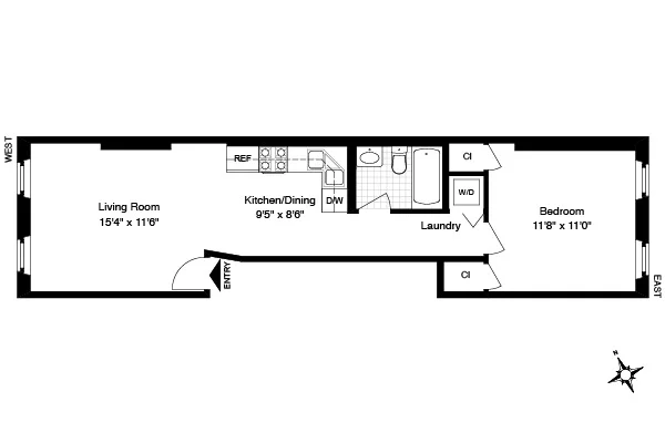 Unit for sale at 535 CLINTON Street, Brooklyn, NY 11231