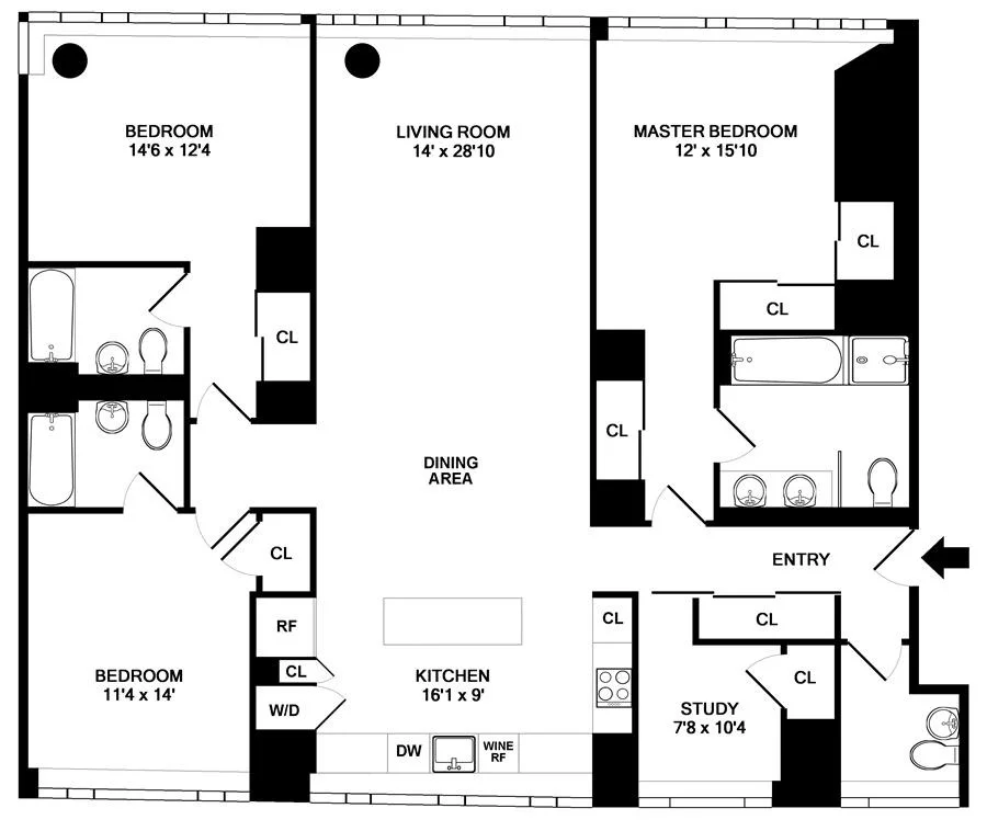 Unit for sale at 2 River Terrace, Manhattan, NY 10282
