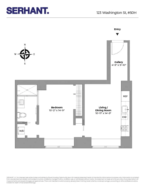 Unit for sale at 123 WASHINGTON Street, Manhattan, NY 10006