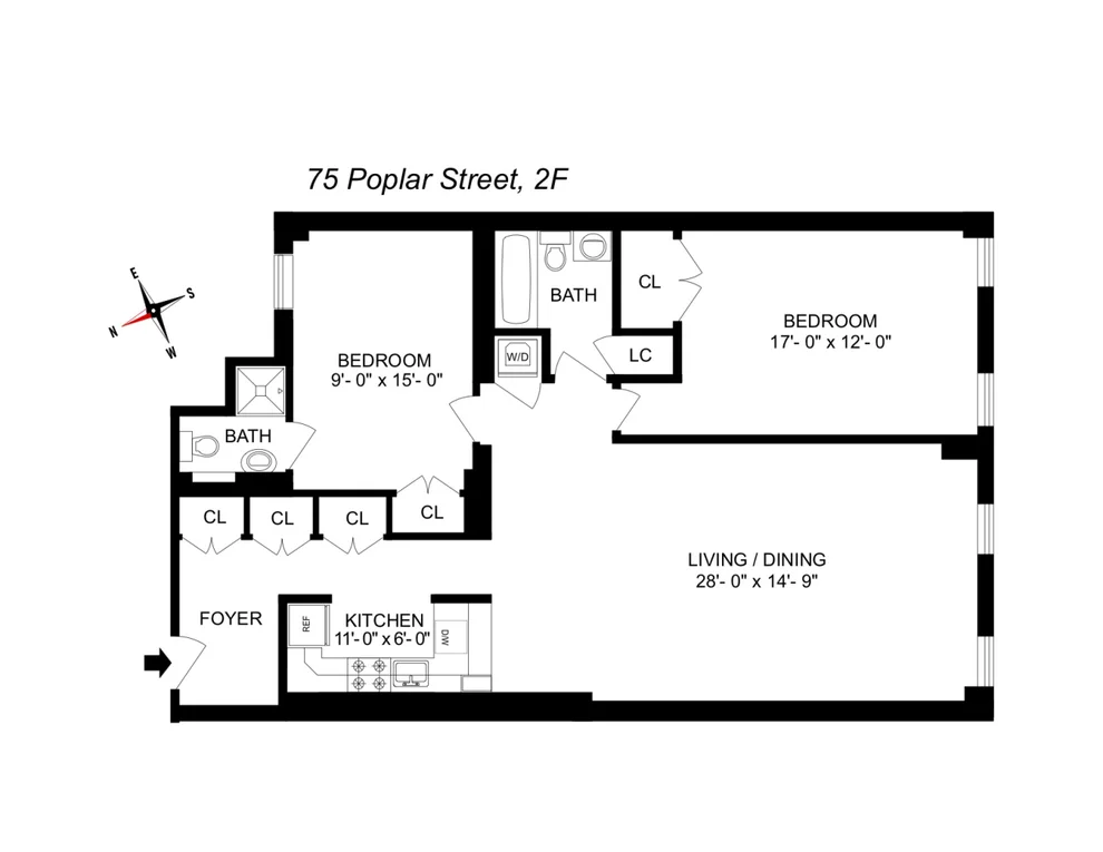 Unit for sale at 75 POPLAR Street, Brooklyn, NY 11201