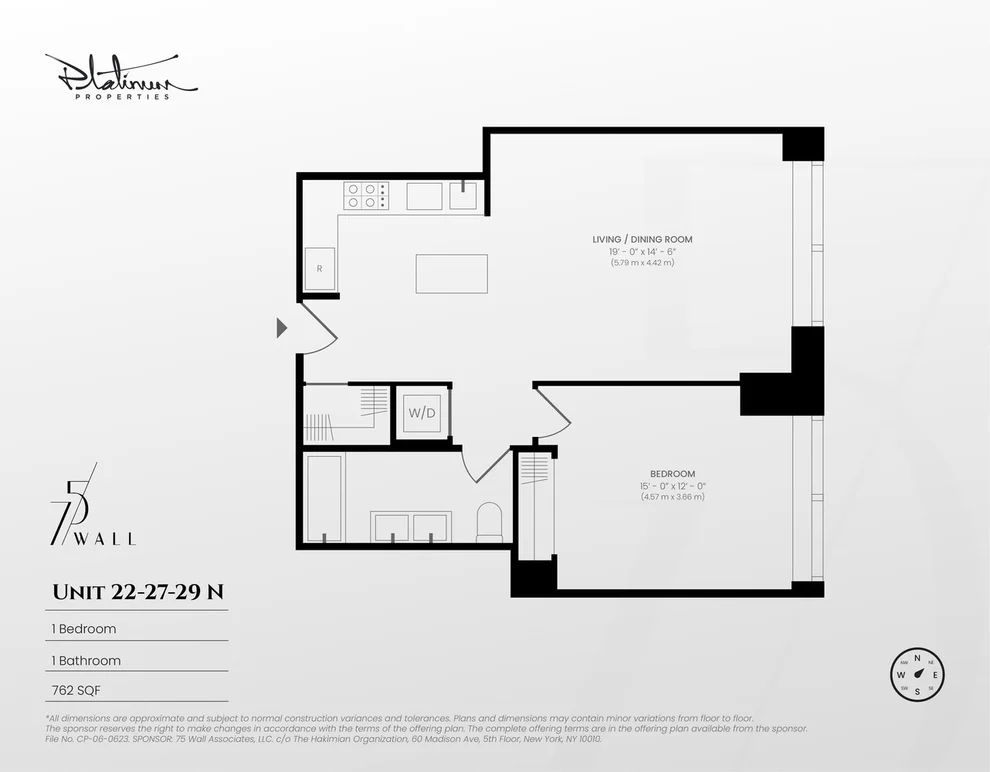 Unit for sale at 75 WALL Street, Manhattan, NY 10005
