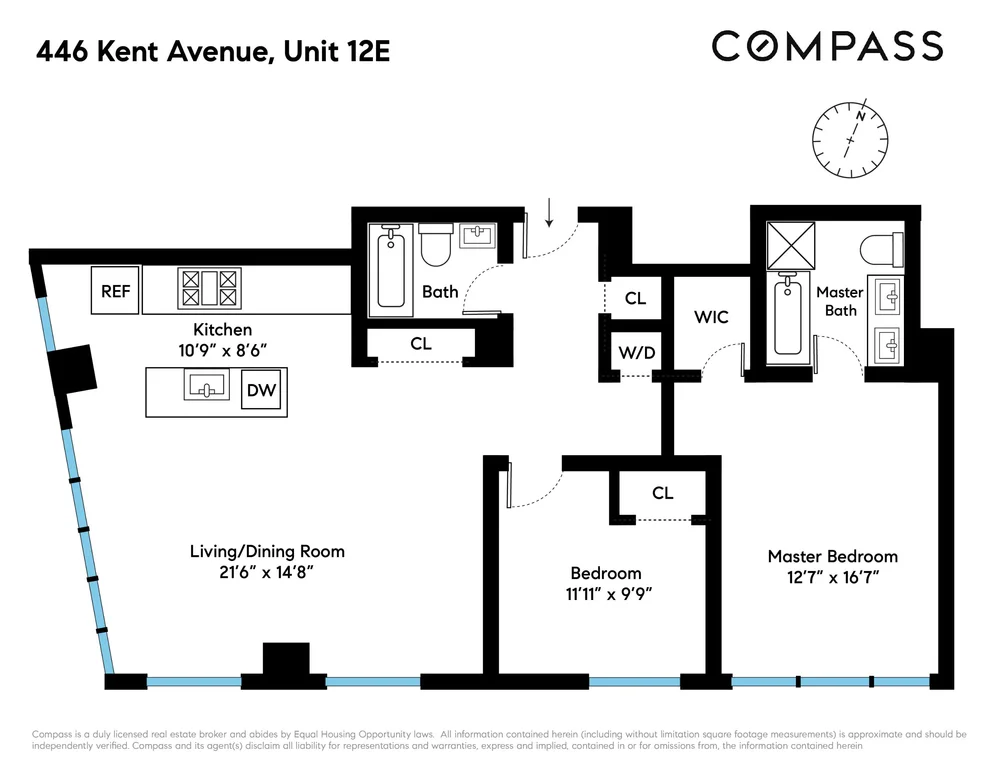 Unit for sale at 446 KENT Avenue, Brooklyn, NY 11249