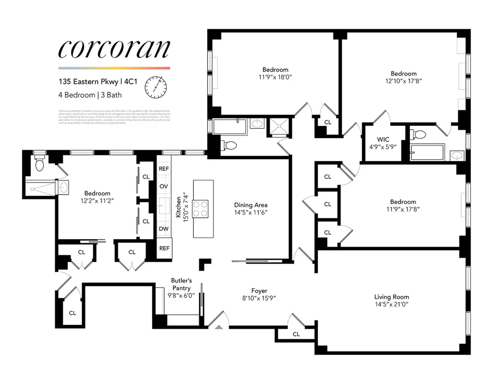 Unit for sale at 135 Eastern Parkway, Brooklyn, NY 11238