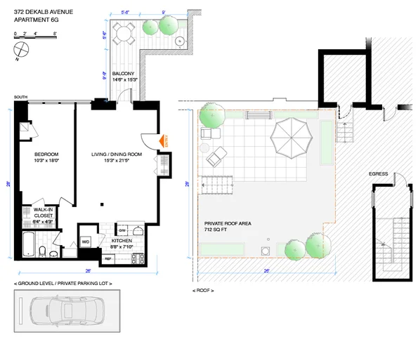 Unit for sale at 372 Dekalb Avenue, Brooklyn, NY 11205