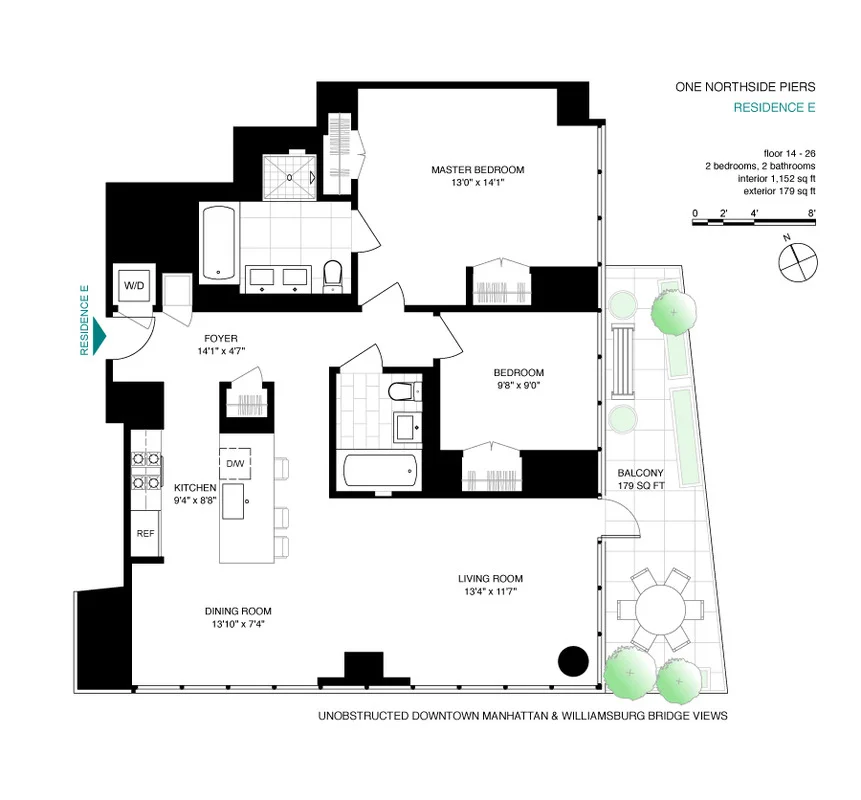 Unit for sale at 1 NORTHSIDE PIERS, Brooklyn, NY 11211