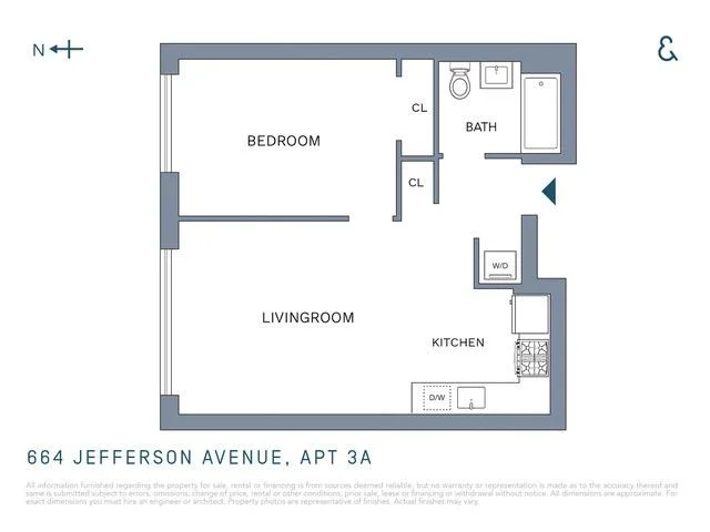 Unit for sale at 664 Jefferson Avenue, Brooklyn, NY 11221