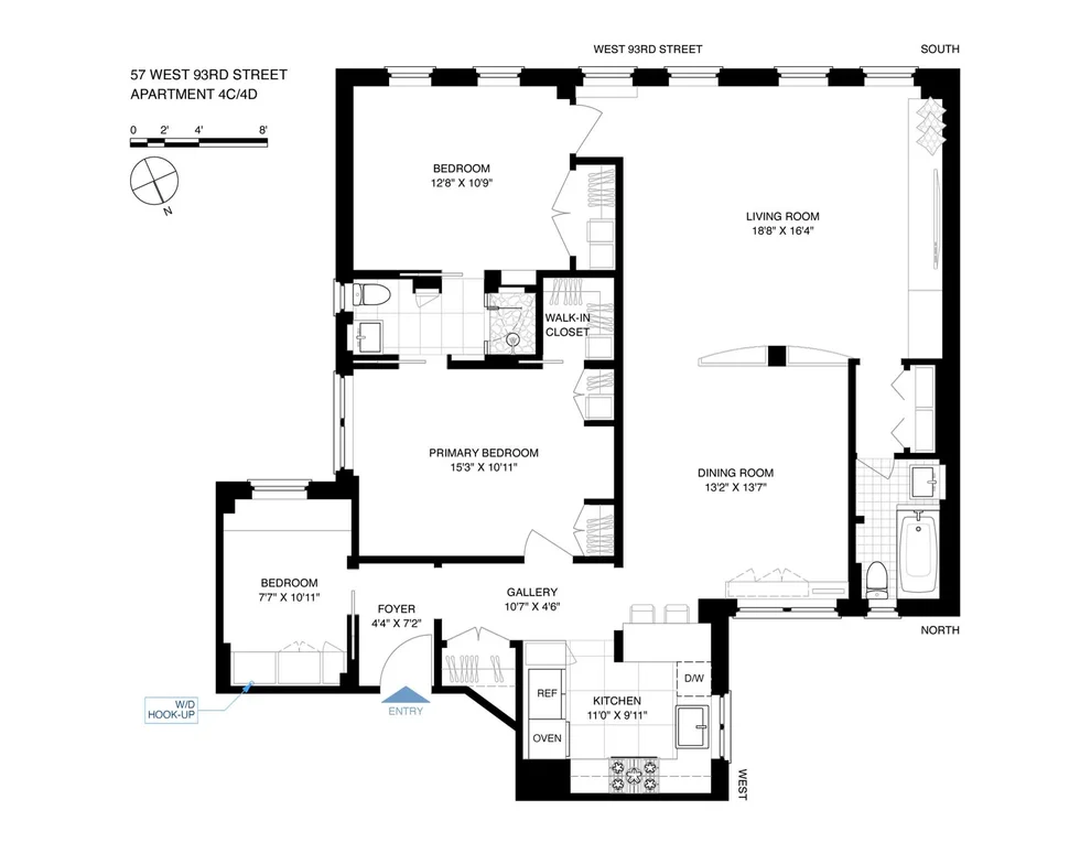 Unit for sale at 57 W 93RD Street, Manhattan, NY 10025