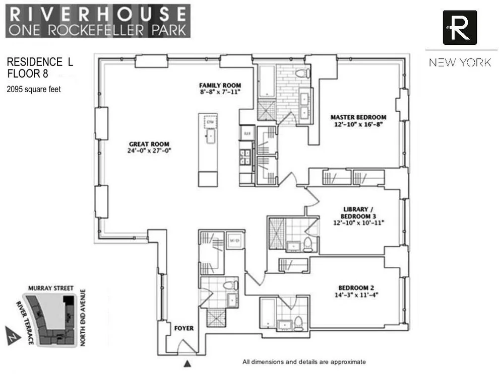 Unit for sale at 2 River Terrace, Manhattan, NY 10282