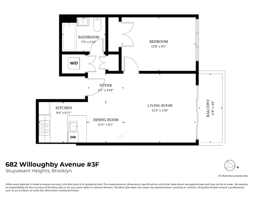 Unit for sale at 682 Willoughby Avenue, Brooklyn, NY 11206