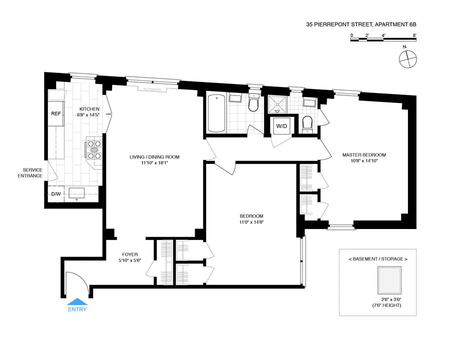 Unit for sale at 35 Pierrepont Street, Brooklyn, NY 11201