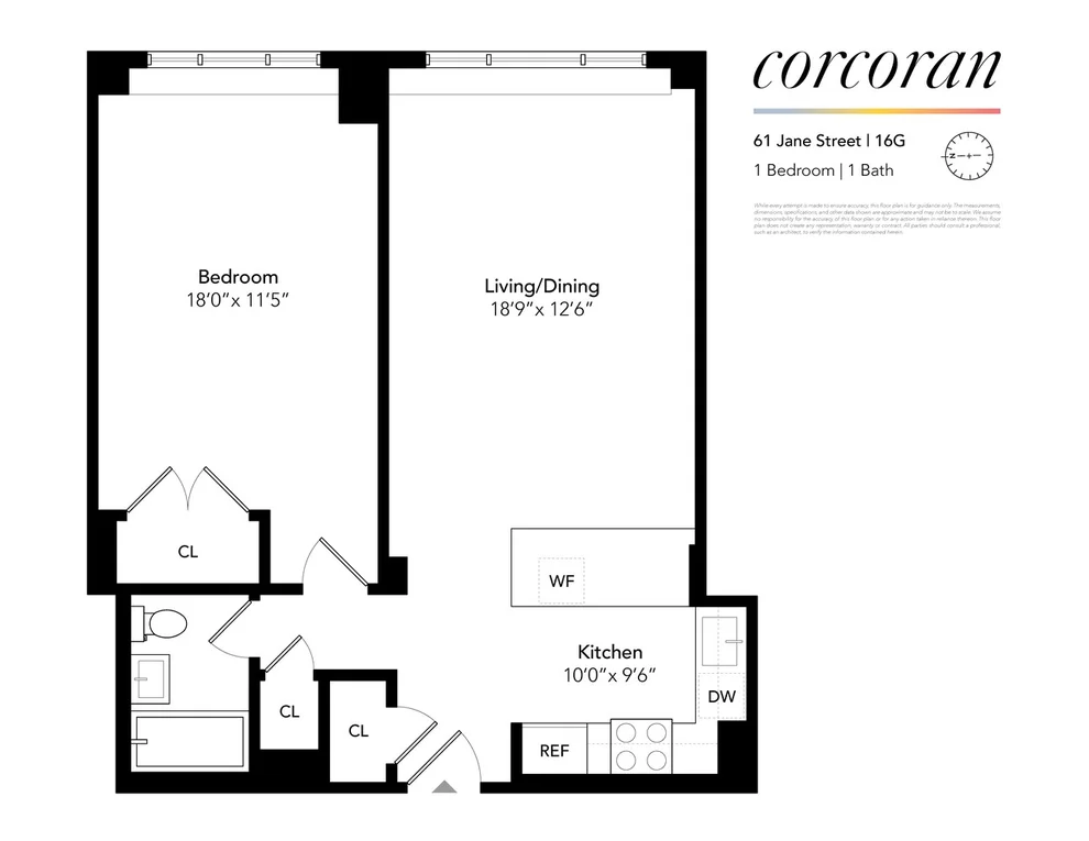 Unit for sale at 61 JANE Street, Manhattan, NY 10014