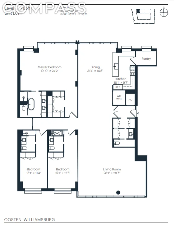 Unit for sale at 429 Kent Avenue, Brooklyn, NY 11249
