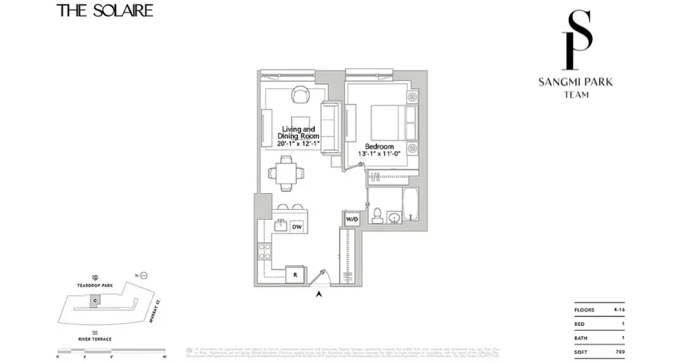 Unit for sale at 20 River Terrace, Manhattan, NY 10282