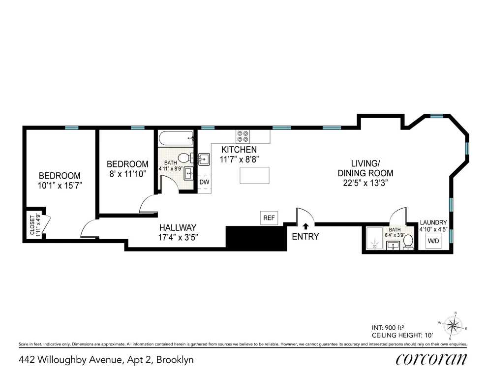 Unit for sale at 442 Willoughby Avenue, Brooklyn, NY 11206
