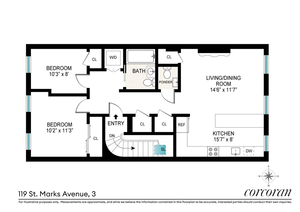 Unit for sale at 119 St Marks Avenue, Brooklyn, NY 11217