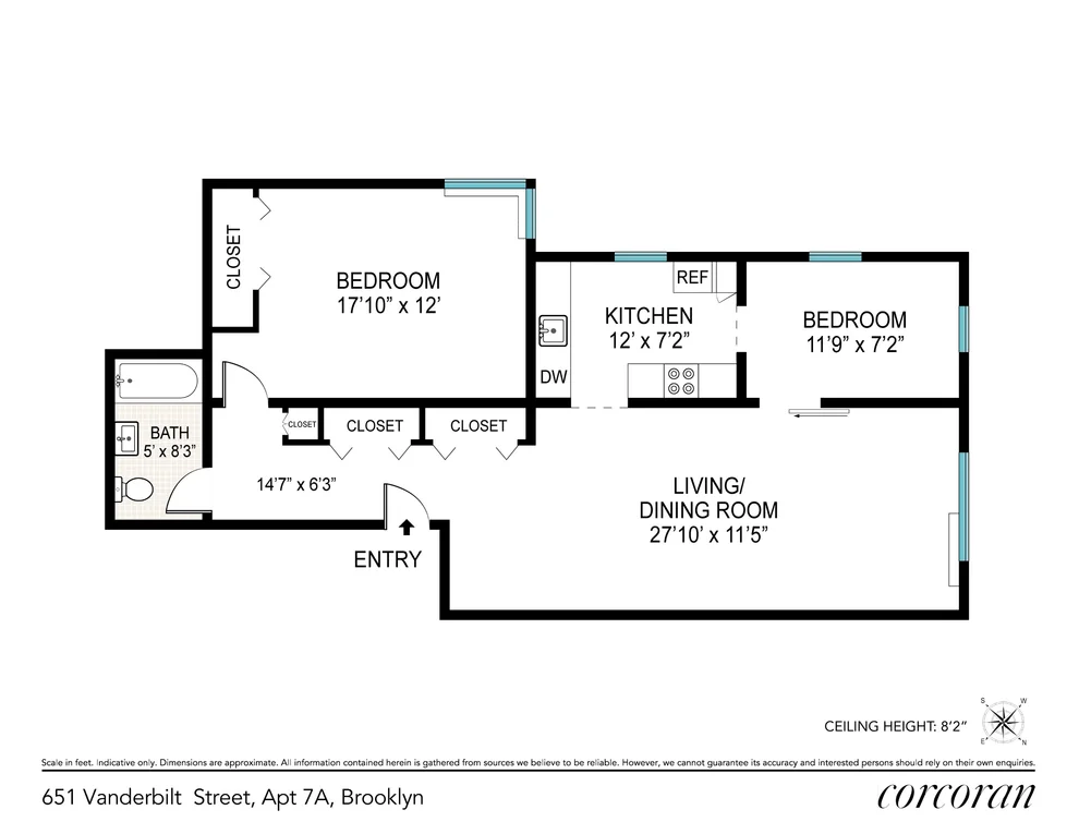 Unit for sale at 651 VANDERBILT Street, Brooklyn, NY 11218