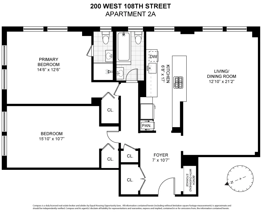 Unit for sale at 200 W 108th Street, Manhattan, NY 10025